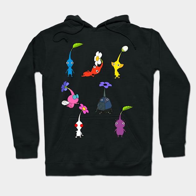 Pikmin Characters Hoodie by BretBarneyArt